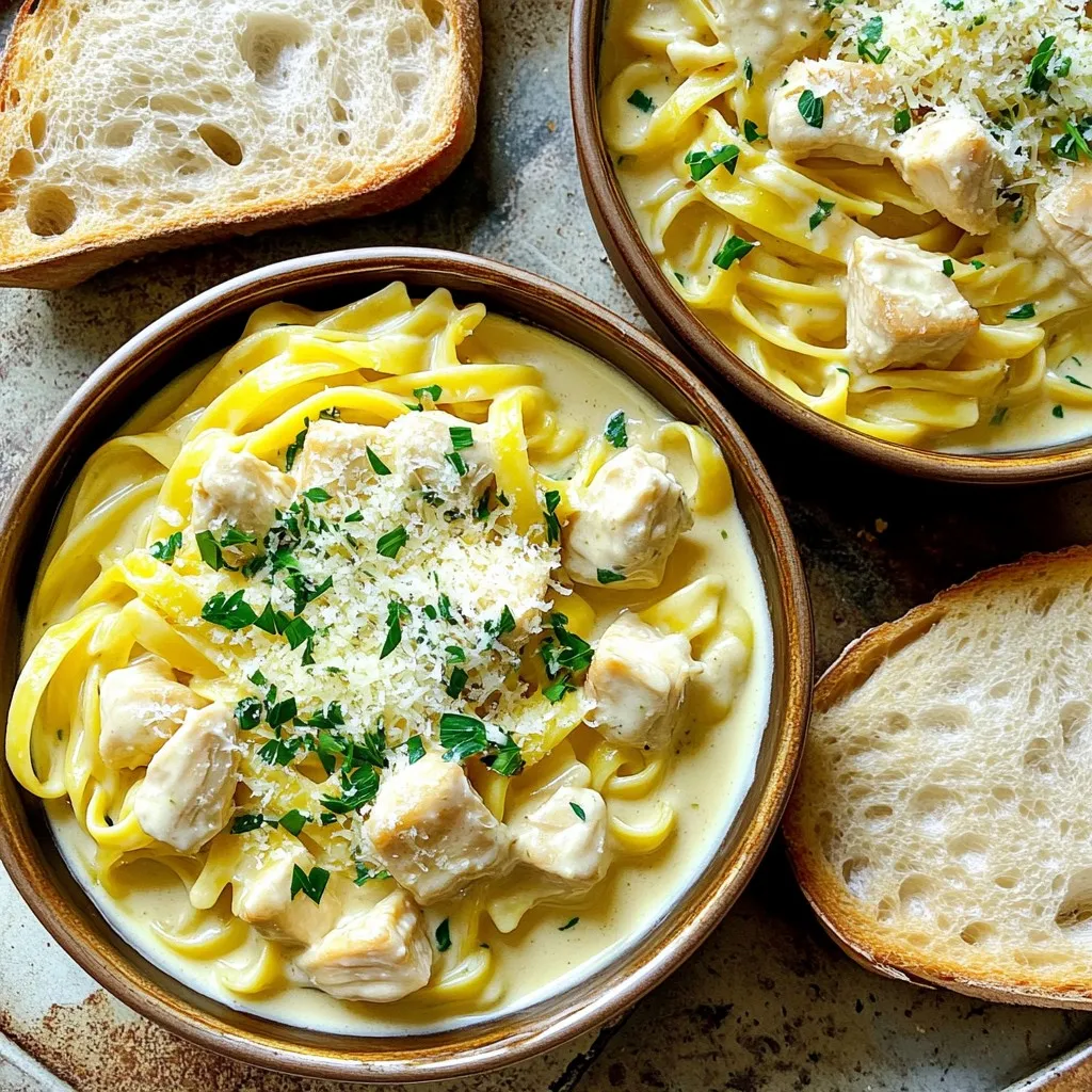 Creamy Garlic Parmesan Chicken Pasta Skillet Delight