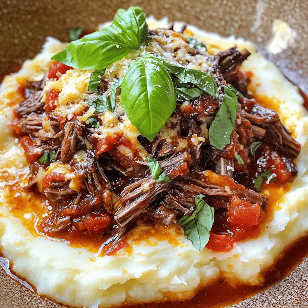 Short Rib Ragu over Parmesan Mash Comforting Delight