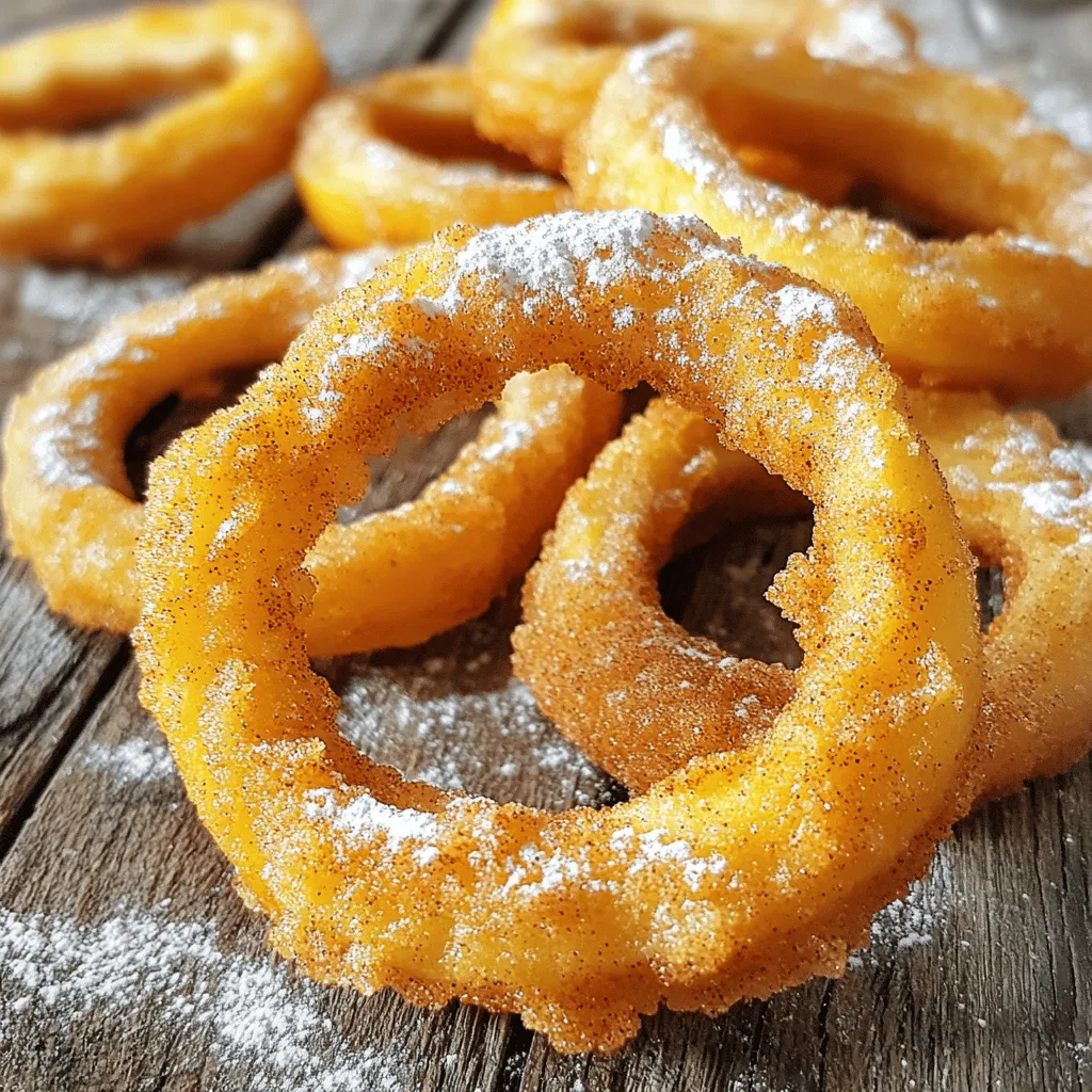 Fried Cinnamon Apple Rings Delightful Sweet Treat