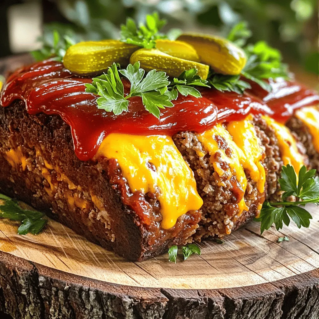 Cheeseburger Meatloaf Savory Family Favorite Dish