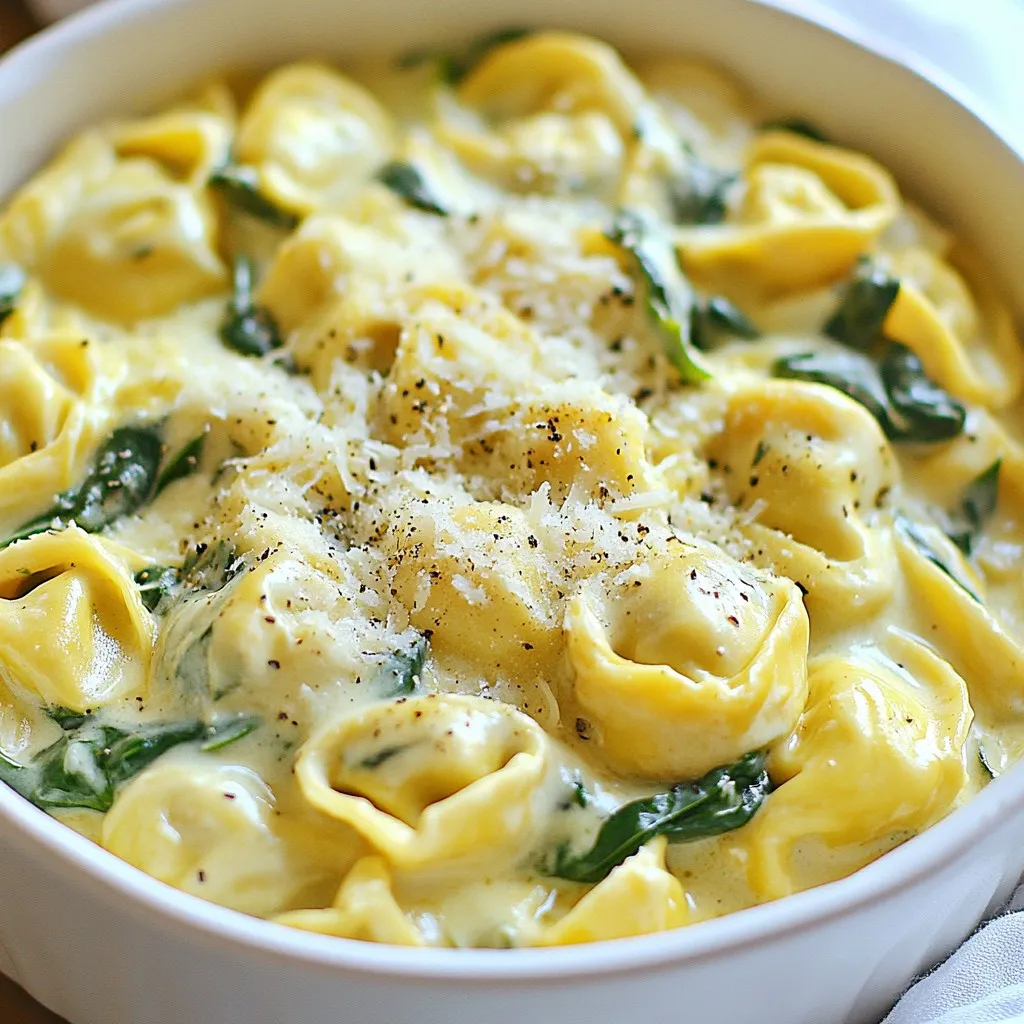 One-Pot Spinach Artichoke Tortellini Easy Dinner Dish
