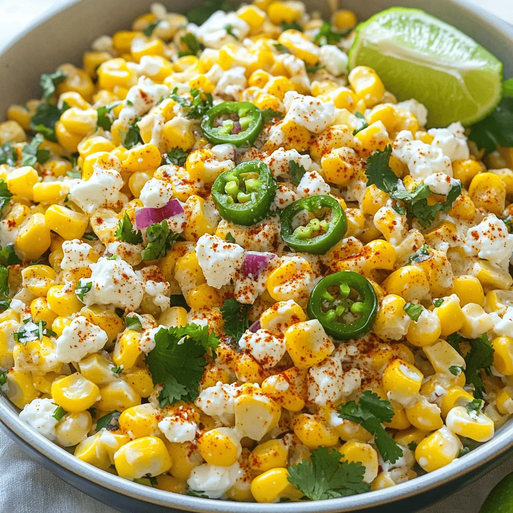 Mexican Street Corn Salad Fresh and Flavorful Dish