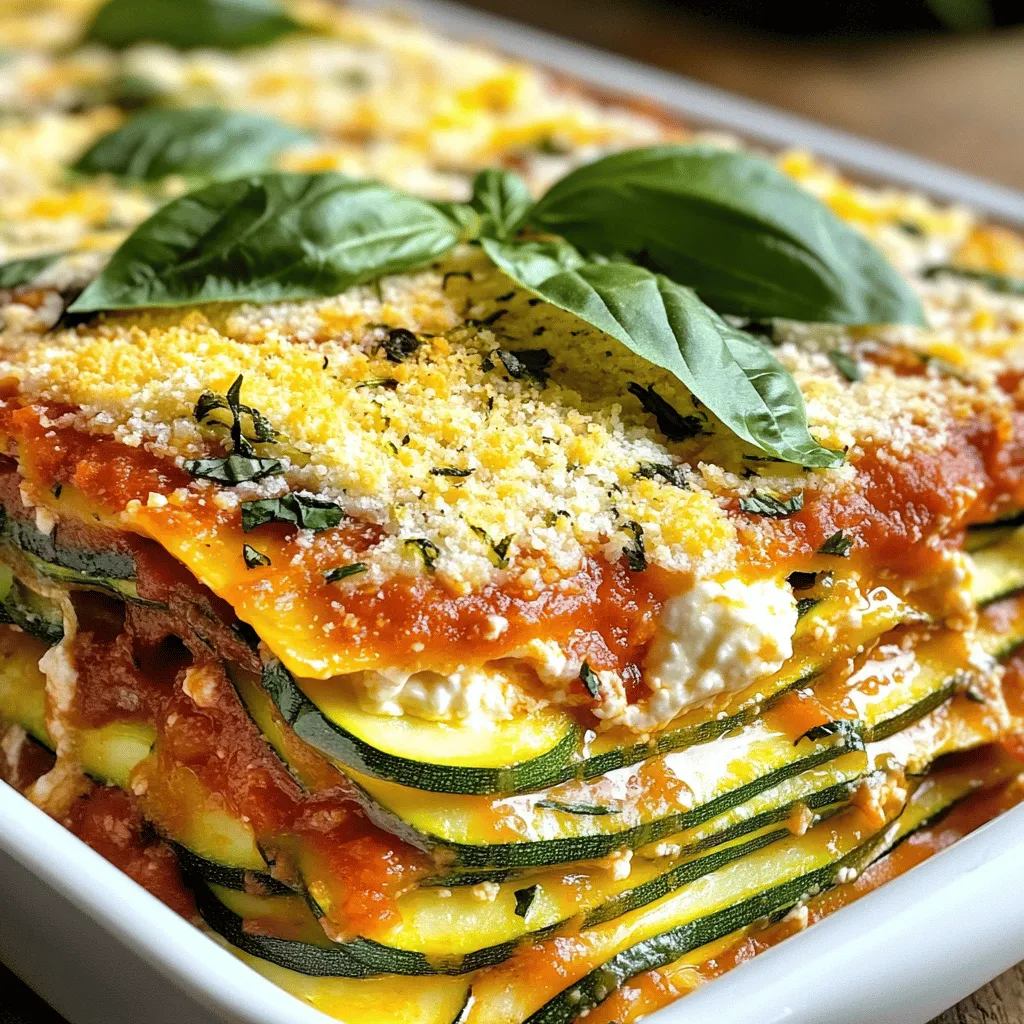 Easy Zucchini Lasagna Tasty and Healthy Dinner Meal
