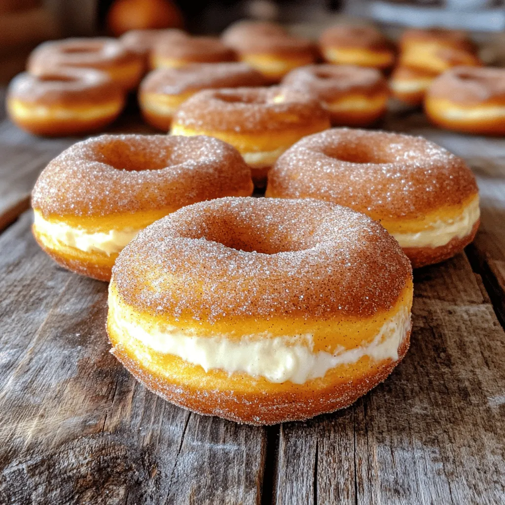 Pumpkin Spice Cheesecake Doughnuts Delightful Treat