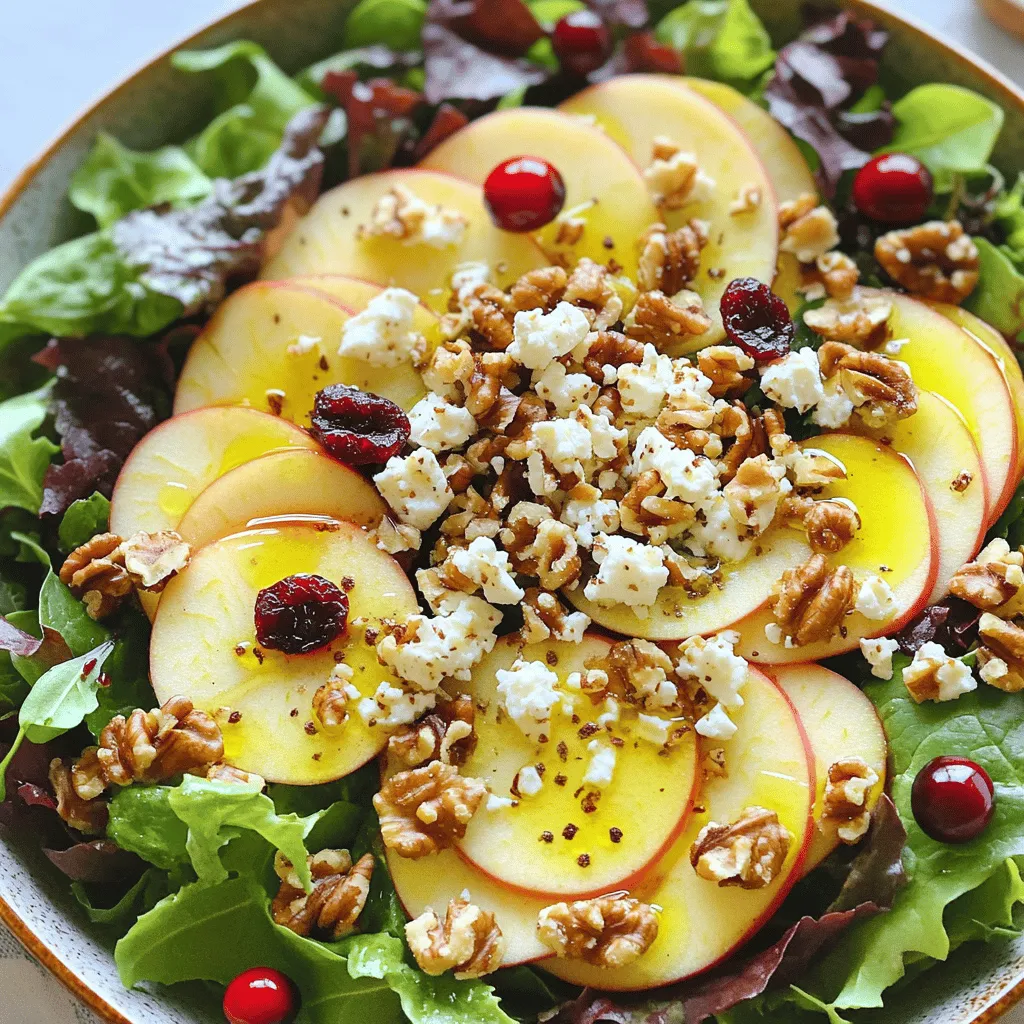 Honeycrisp Apple and Feta Salad Fresh and Flavorful
