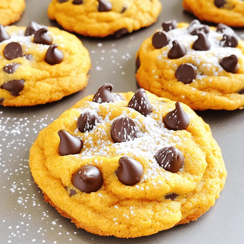 Soft Pumpkin Chocolate Chip Cookies Irresistibly Delicious
