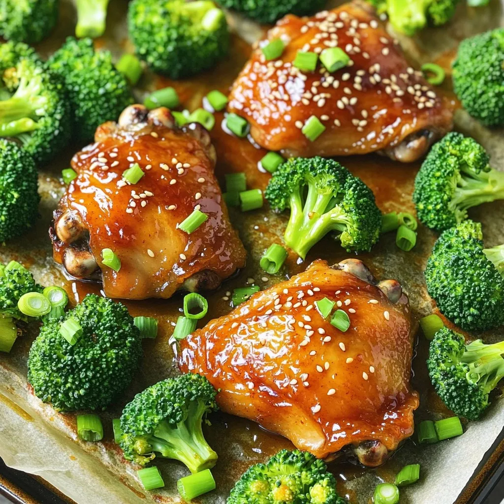 Sheet Pan Honey Garlic Chicken &#038; Broccoli Delight