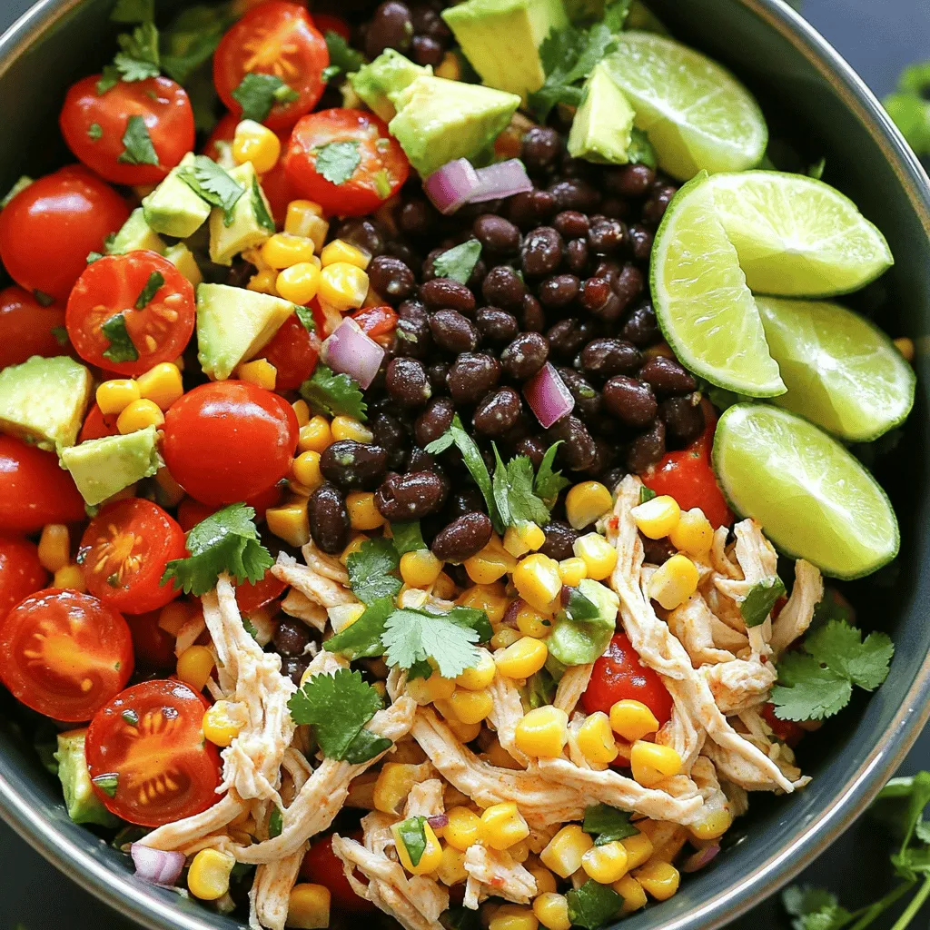 Quick Southwest Chicken Salad Easy and Healthy Recipe