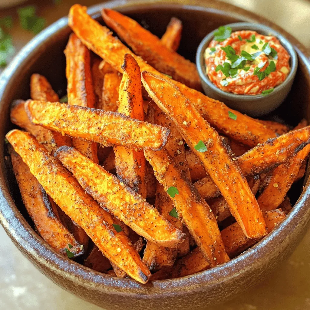 Air Fryer Sweet Potato Fries with Spicy Aioli Delight