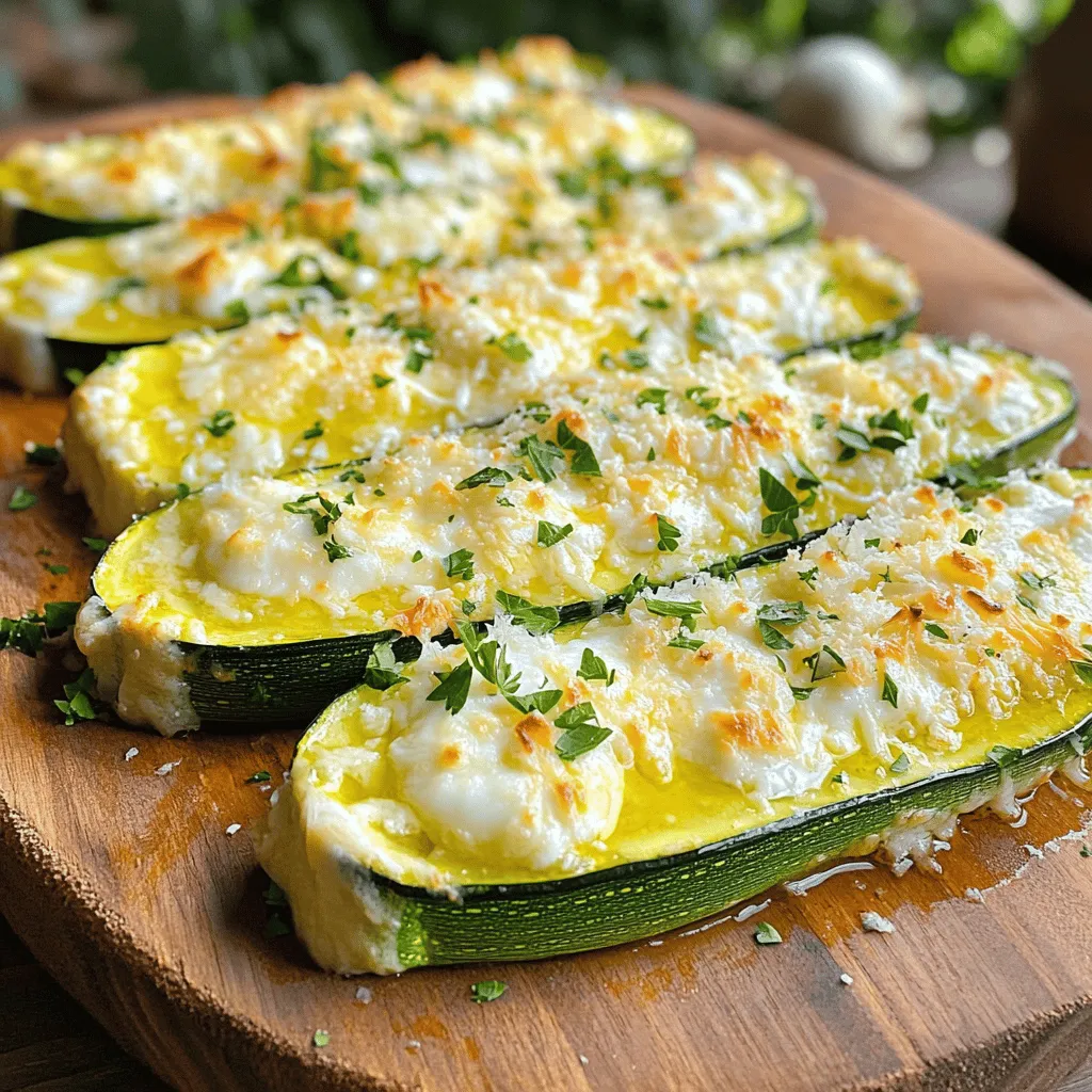 Cheesy Garlic Zucchini Steaks Flavorful and Easy Meal