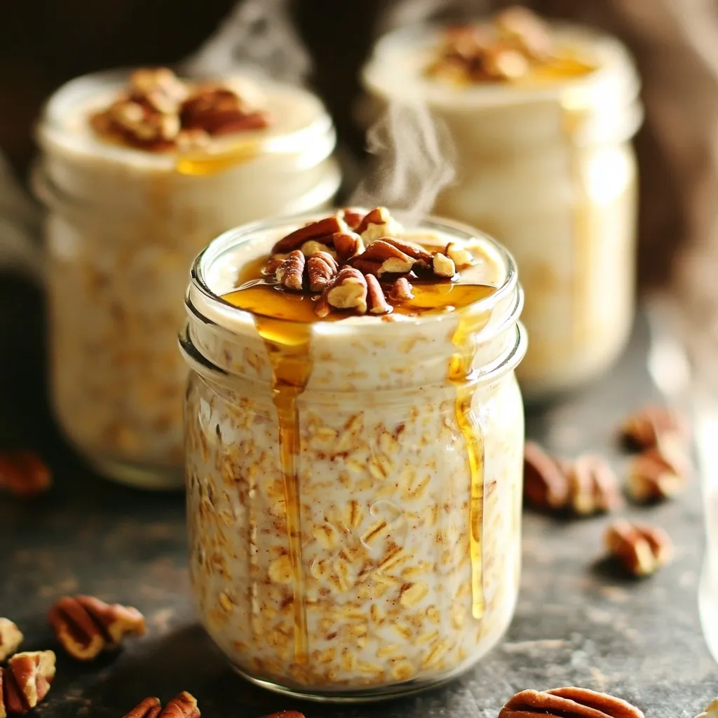 Maple Pecan Latte Overnight Oats Tasty Breakfast Boost
