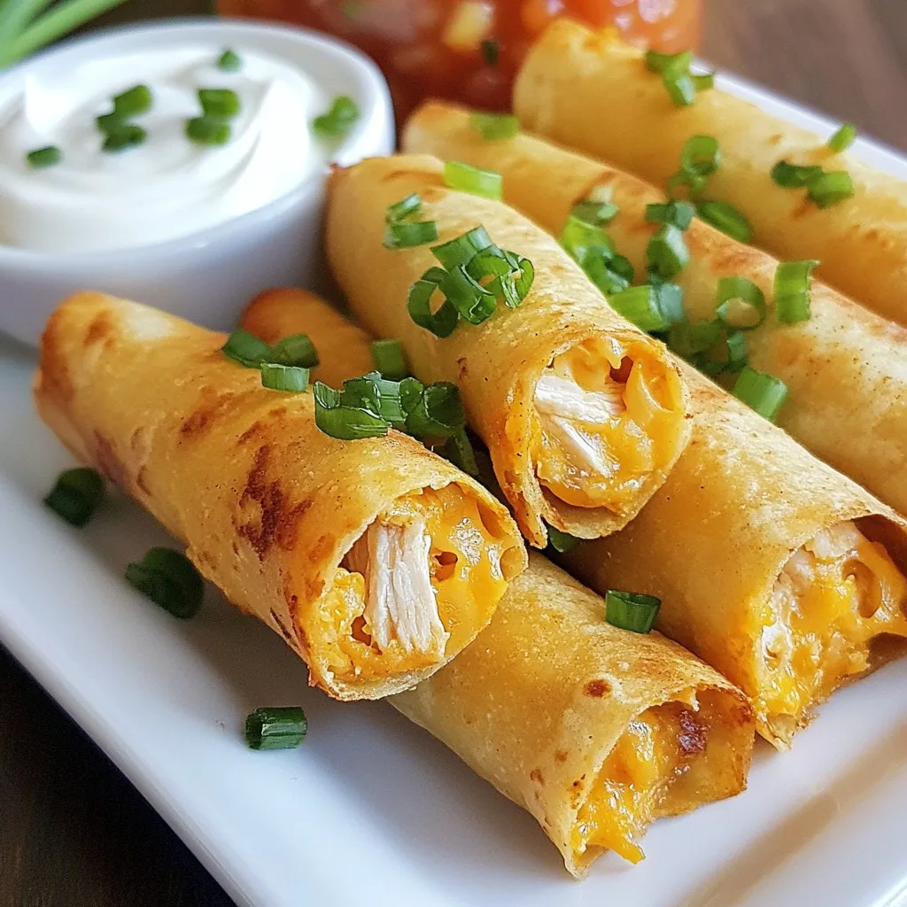 Baked Cream Cheese Chicken Taquitos Savory Delight