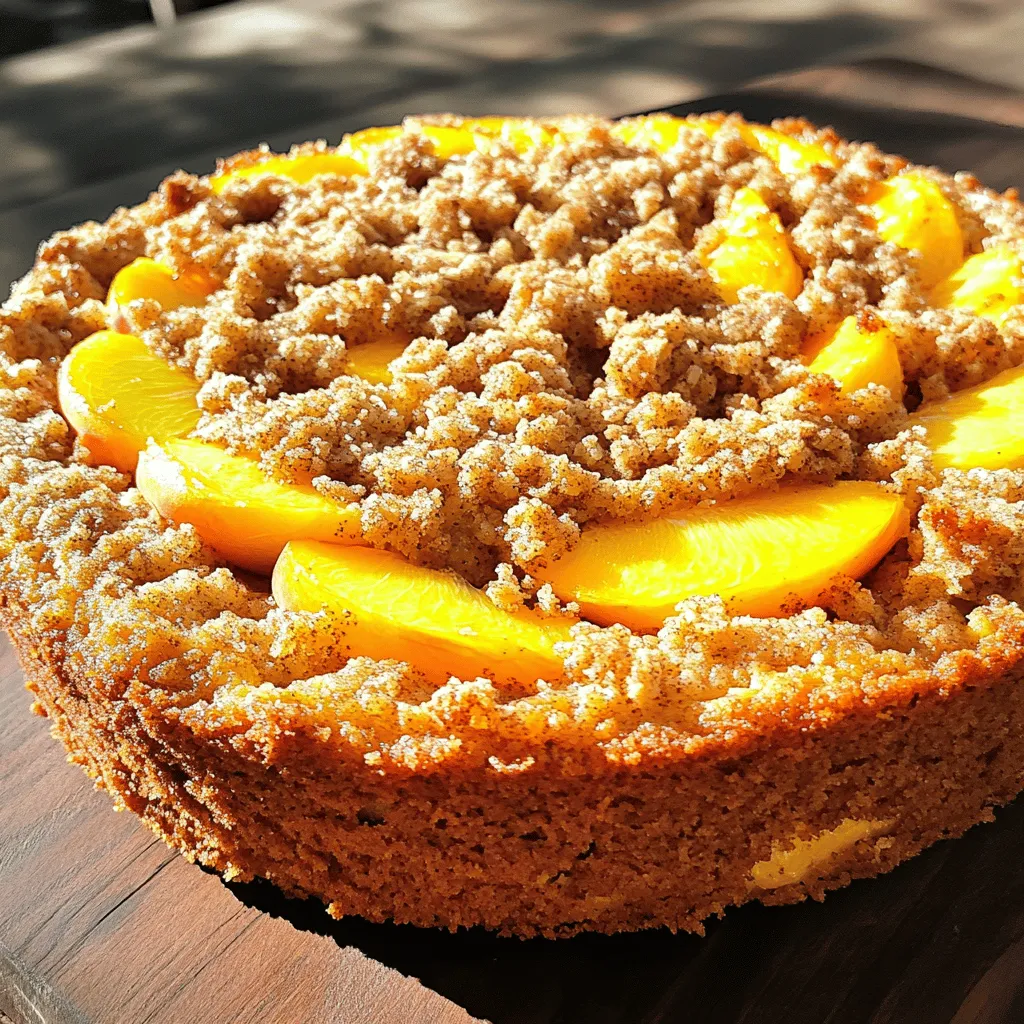 Easy Italian Peach Crumb Cake Simple and Delicious Recipe