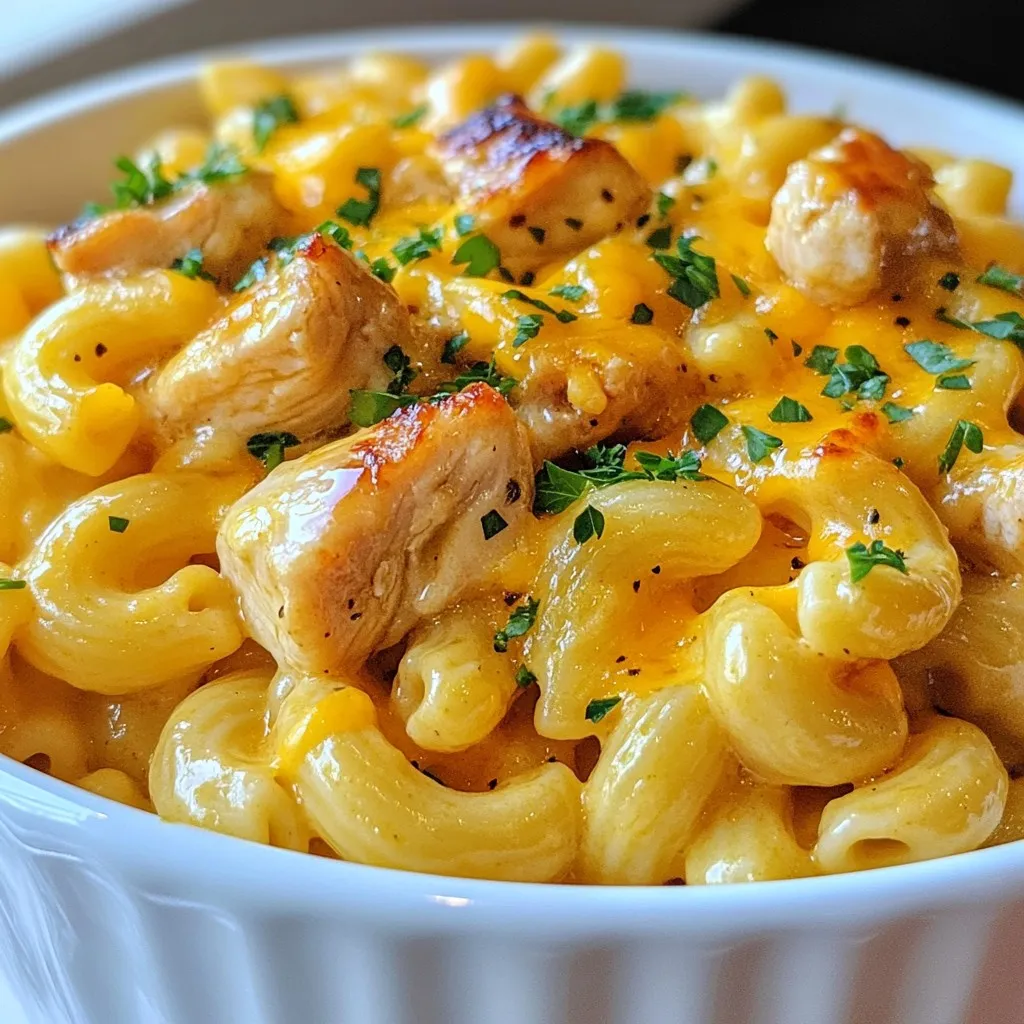 Honey Garlic Butter Chicken Mac and Cheese Delight