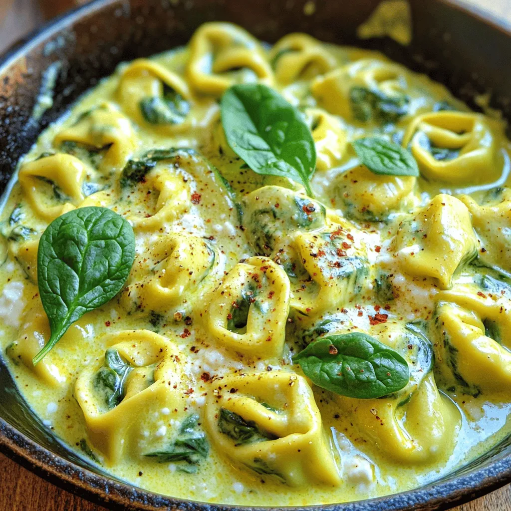 Creamy Spinach Tortellini Flavorful Dinner Delight