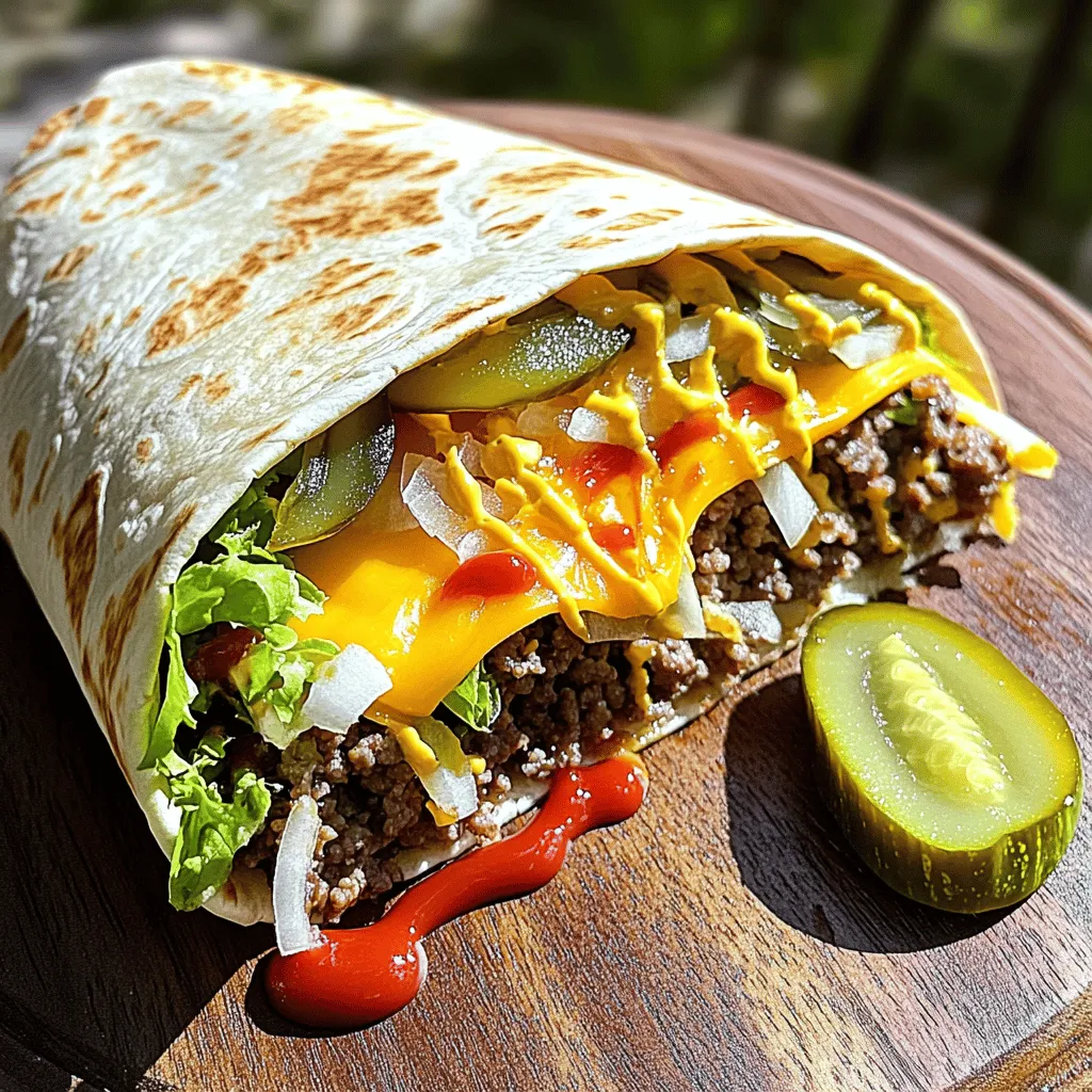 Cheeseburger Wrap Recipe Quick and Flavorful Meal