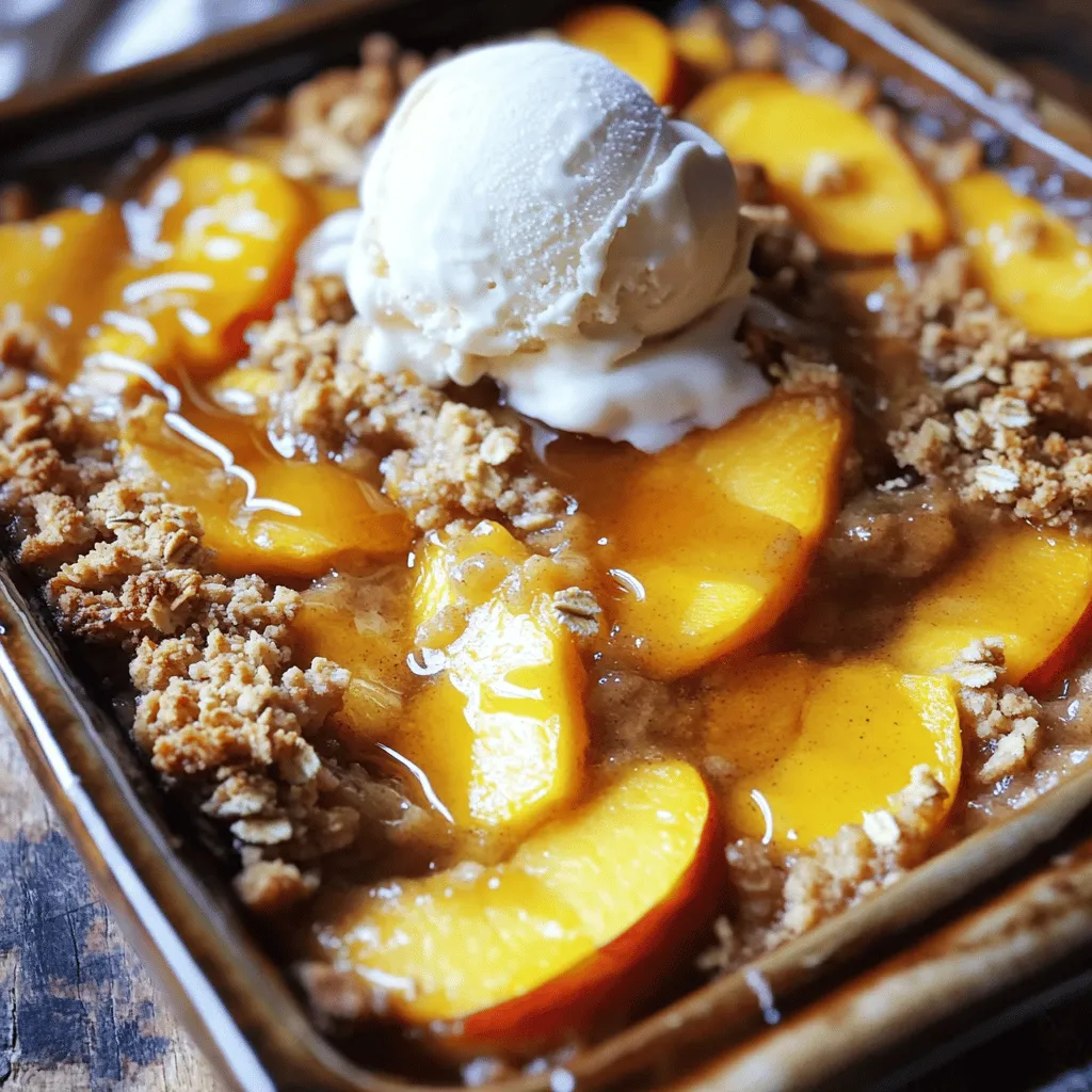 Peach Crumble Delight Easy and Delicious Dessert Recipe