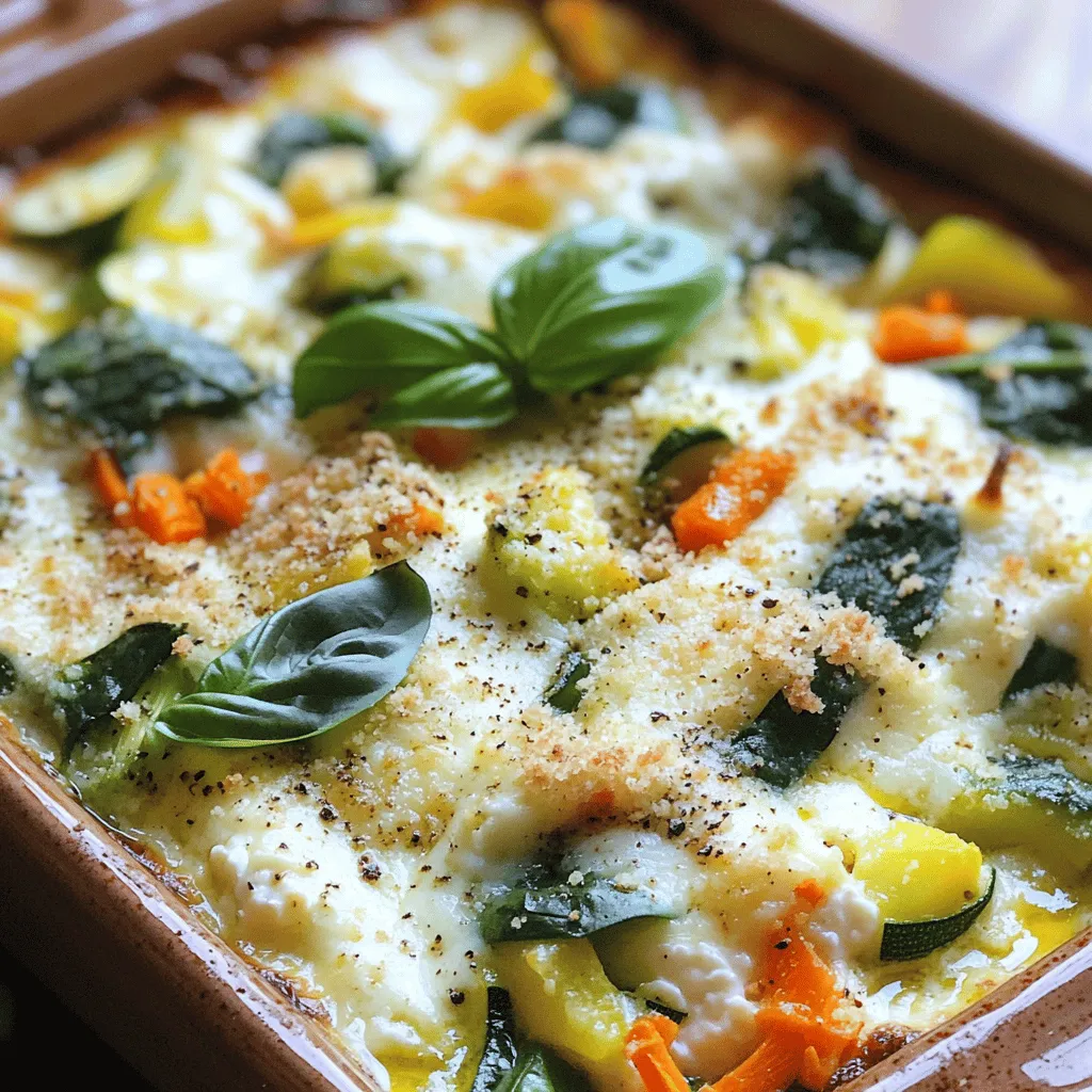 Cottage Cheese and Veggie Bake Healthy Dinner Idea