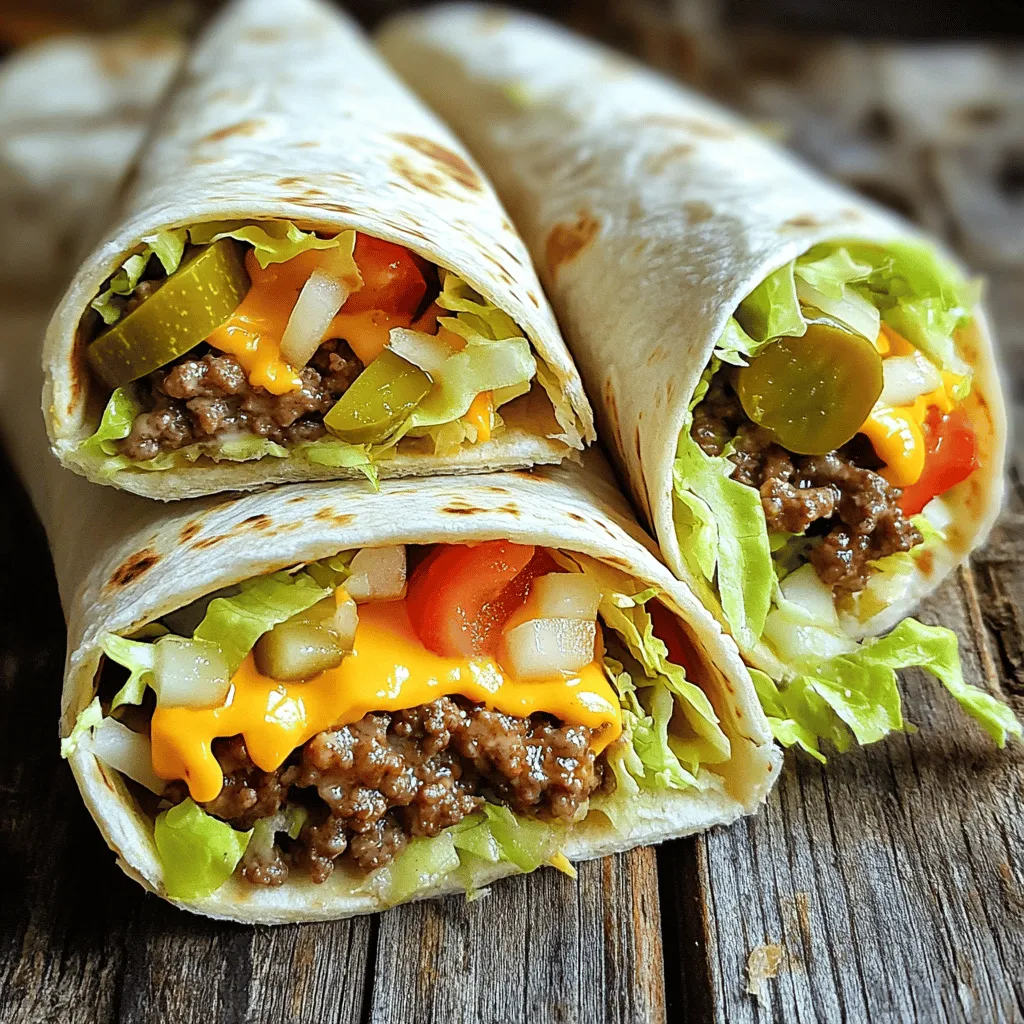 Homemade Big Mac Wraps Tasty and Simple Recipe