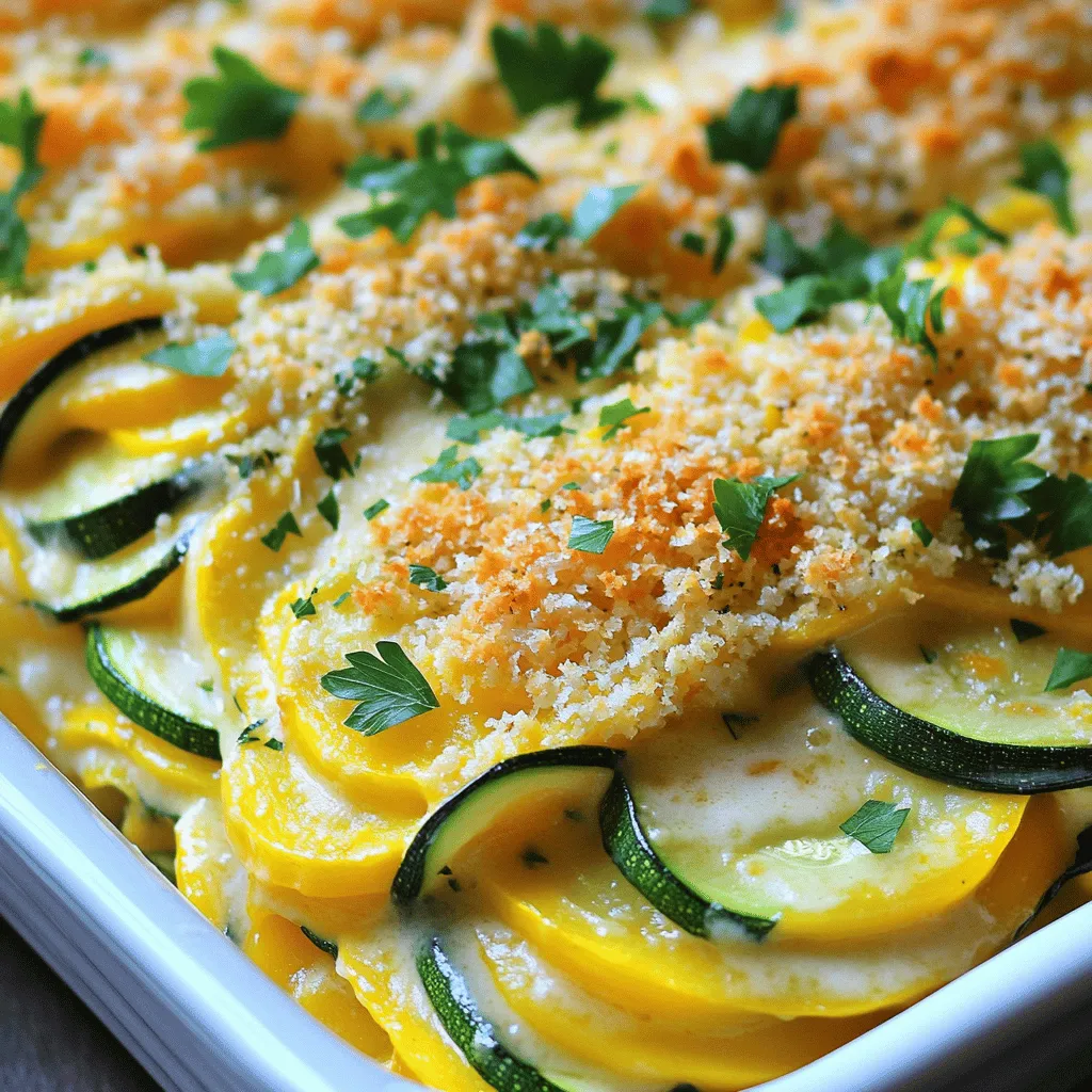 Cheesy Zucchini Squash Casserole Tasty and Simple Dish