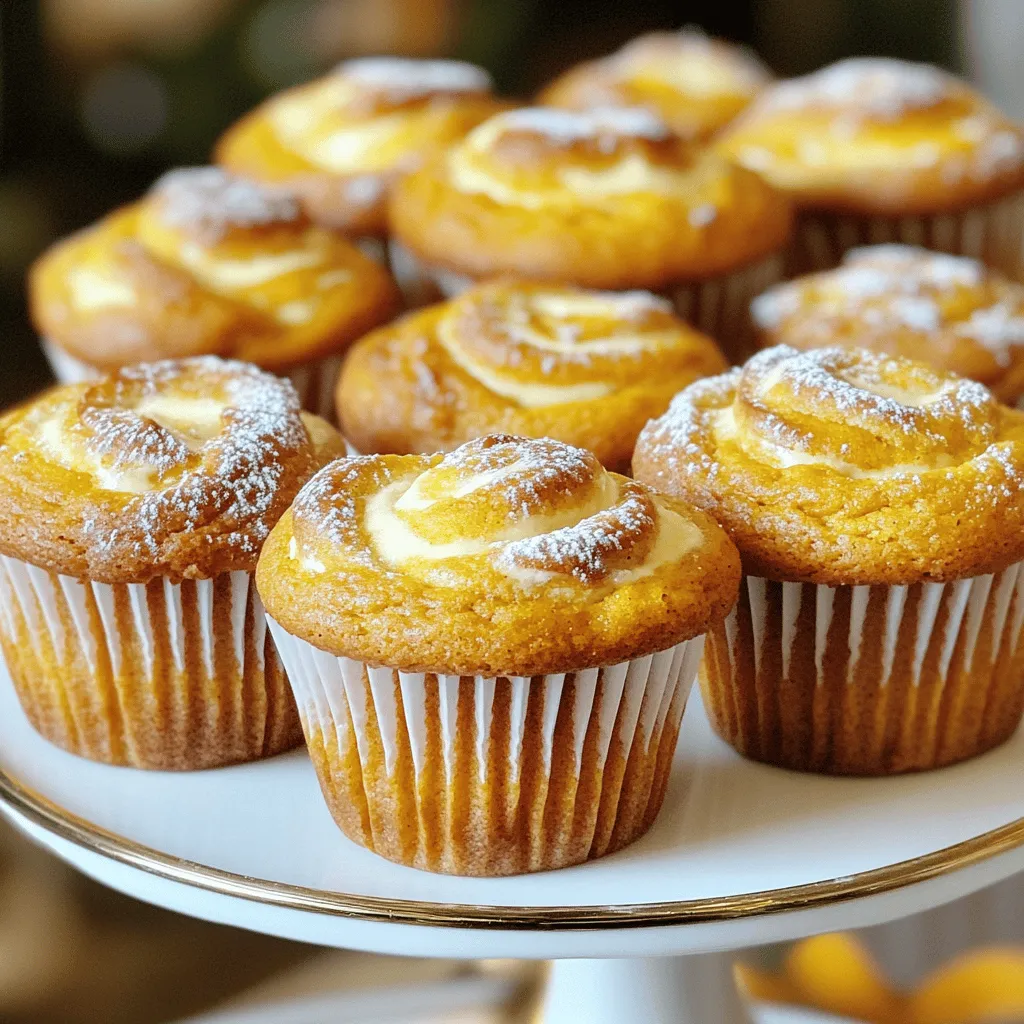 Pumpkin Cream Cheese Swirl Muffins Delightful Treat