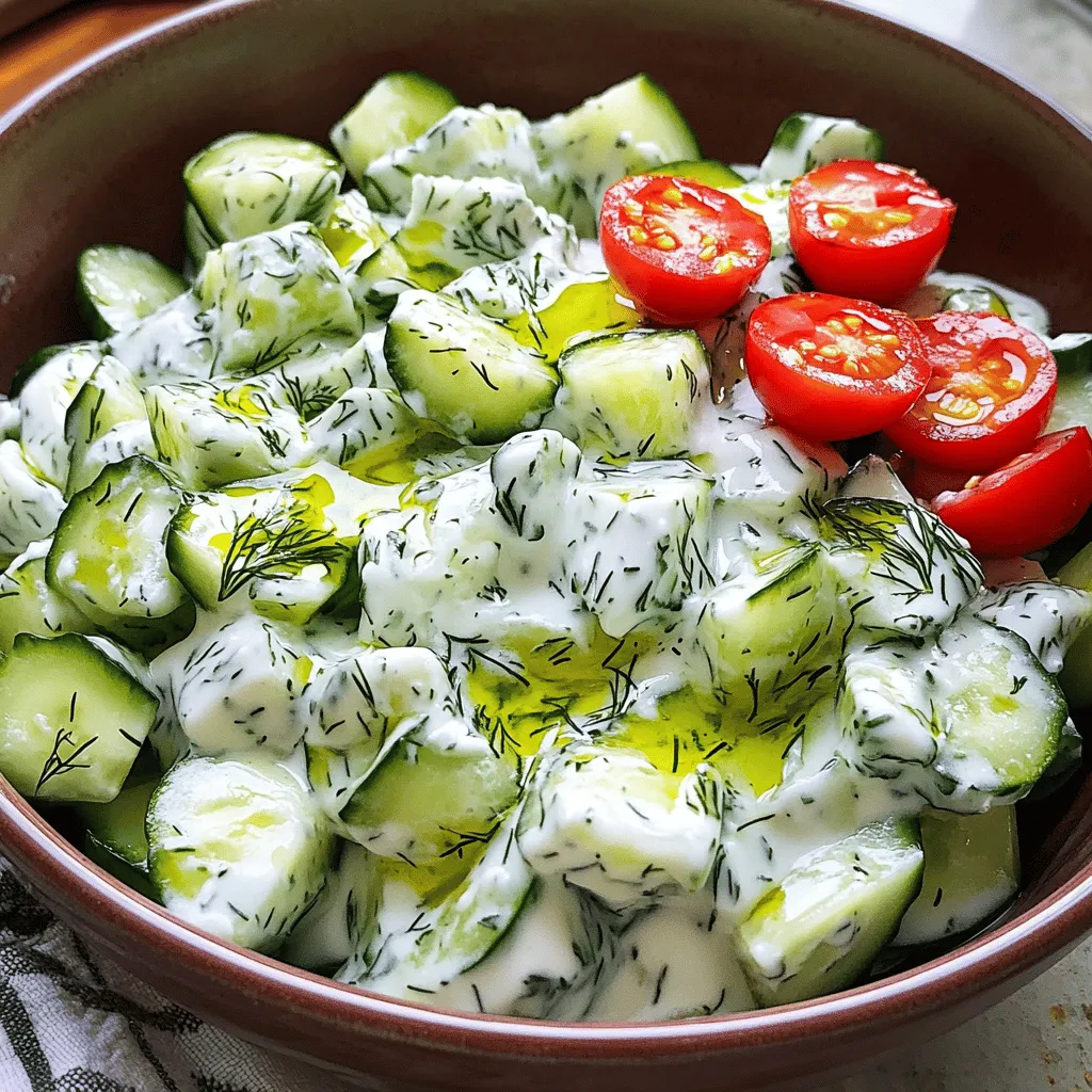 Tzatziki Cucumber Salad Refreshing and Simple Delight
